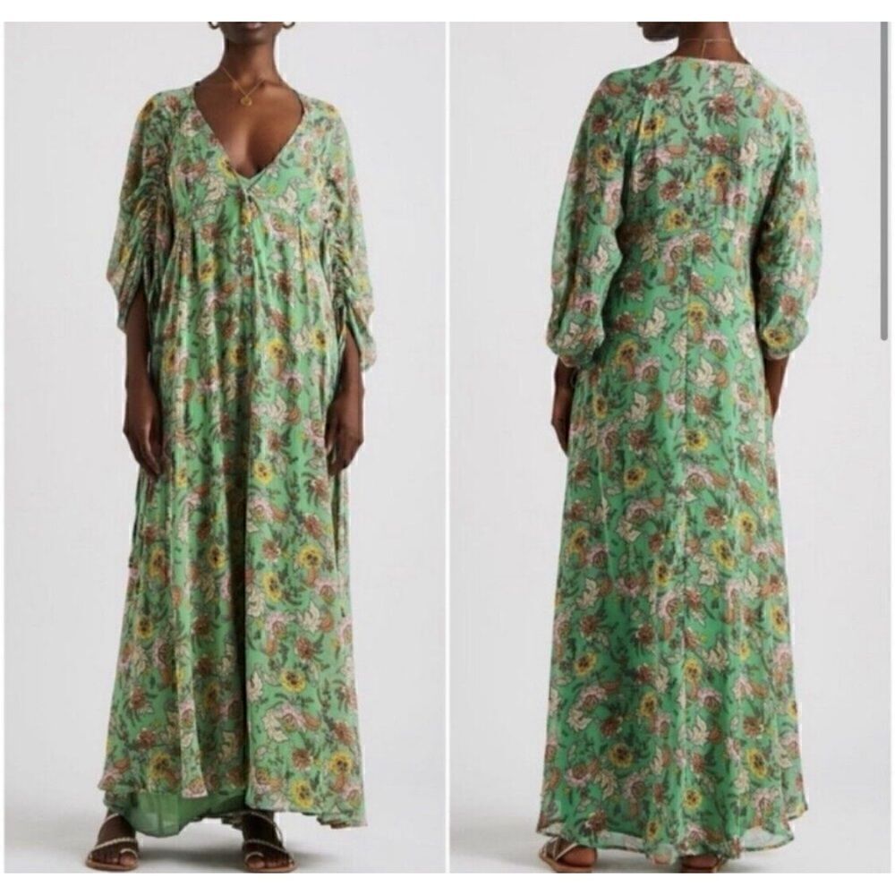 Free People Earthfolk Floral Green
Maxi Dress Size M - Picture 2 of 9